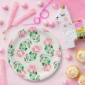 Floral Papieren Bordje (Feest)