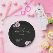 Floral Papieren Bordje (Feest)