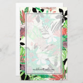 Floral Paradise II Briefpapier (Voorkant / Achterkant)