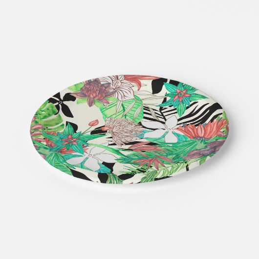 Floral Paradise II Papieren Bordje (Gekanteld)