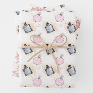 Floral Parfums Patroon Inpakpapier Vel