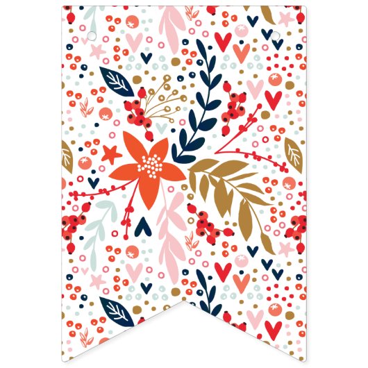 Floral Party Decoration Bunting Banner (Tweede vlag)