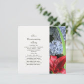 Floral Party Invitation Kaart (Staand voorkant)