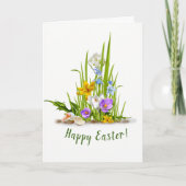 Floral Pasen Wenskaart Kaart (Voorkant)