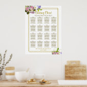 Floral Pastel 16 Tableau Mariage (Cuisine)