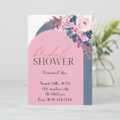 FLORAL PASTEL COLORS BRIDAL SHOWER INVITATION (Debout devant)