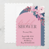 FLORAL PASTEL COLORS BRIDAL SHOWER INVITATION (Devant / Derrière)