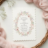Floral Pastel Engagement Party Invitation