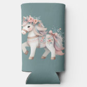 Floral Pastel Horse Fantasy Illustratie (Achterkant)