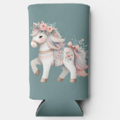 Floral Pastel Horse Fantasy Illustratie (Voorkant)