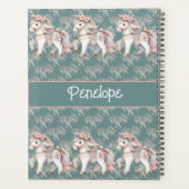 Floral Pastel Horse Imaginaire illustrateur (Dos)