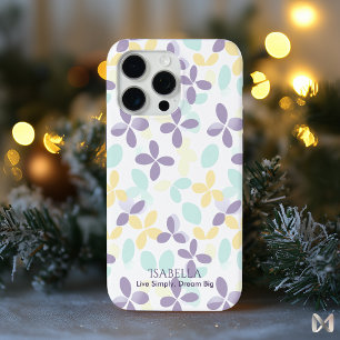 Floral Pastel Minimalist - Abstract Boho Patroon iPhone 15 Pro Max Hoesje