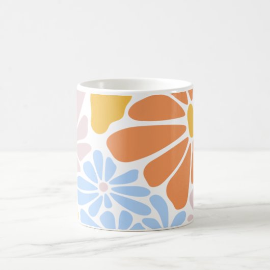 "Floral Pastel Mok – Elegant & Kleurrijk Koffiekop (Center)