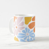 "Floral Pastel Mug - Elegant & Coloré Coffee Cup (Devant gauche)