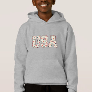 Floral Patriotic USA Typography