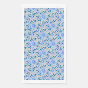 Floral patroon.06.FR. Lbluex4. Offwhite BG Servet