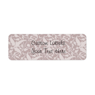  Floral Patroon 1 - Faded Red Etiket