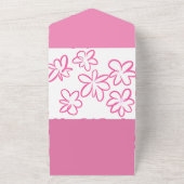 Floral patroon all in one uitnodiging (Buitenkant)