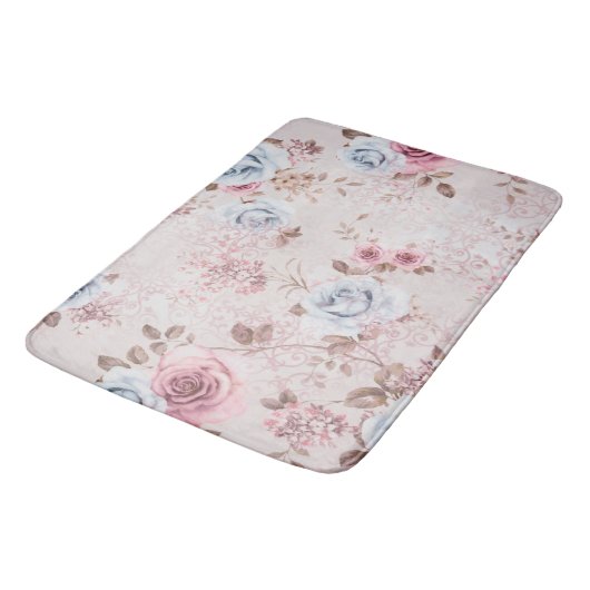 Floral patroon badmat (Gekanteld)