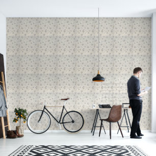 Floral patroon behang