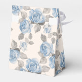 Floral patroon. blauwe rozen bedankdoosjes (Achterkant)