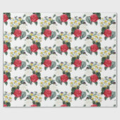 Floral patroon Cadeaupapier (Vlak)