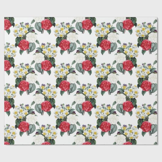 Floral patroon Cadeaupapier (Vlak)