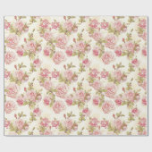 Floral patroon cadeaupapier (Vlak)