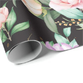 Floral patroon cadeaupapier (Rol Hoek)
