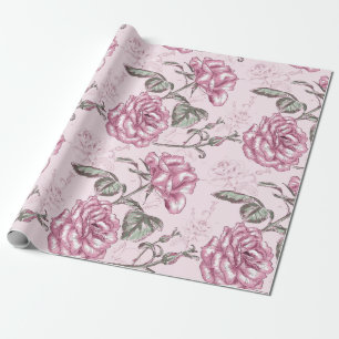  Floral patroon Cadeaupapier
