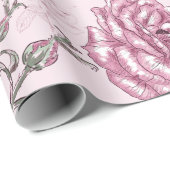  Floral patroon Cadeaupapier (Rol Hoek)