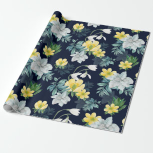 Floral patroon cadeaupapier