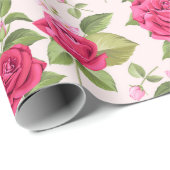 Floral patroon cadeaupapier (Rol Hoek)