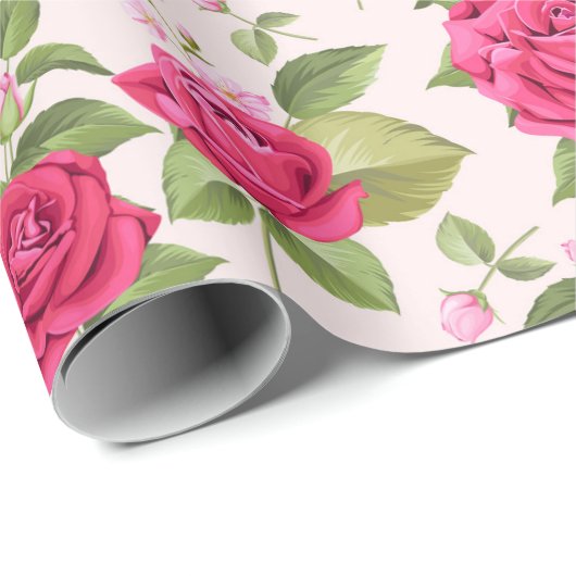 Floral patroon cadeaupapier (Rol Hoek)