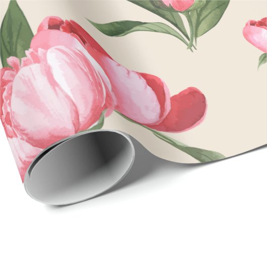 Floral patroon cadeaupapier (Rol Hoek)