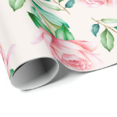 Floral patroon cadeaupapier (Rol Hoek)