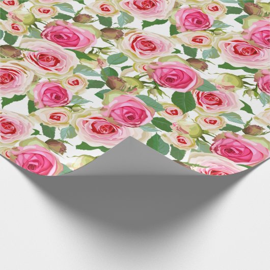 Floral patroon cadeaupapier (Hoek)