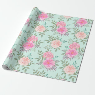Floral patroon cadeaupapier