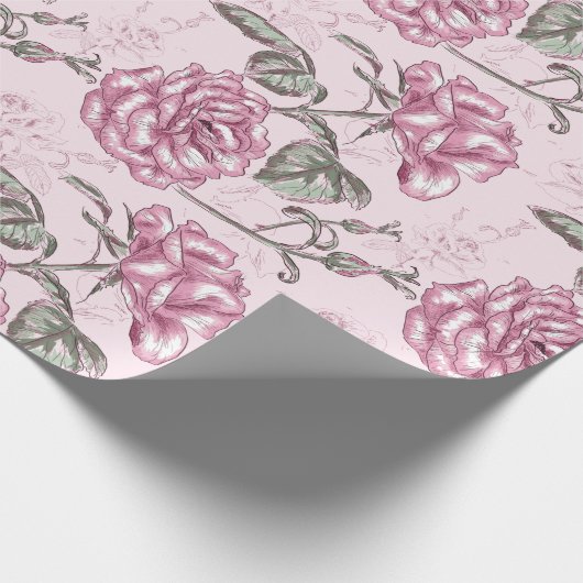 Floral patroon Cadeaupapier (Hoek)