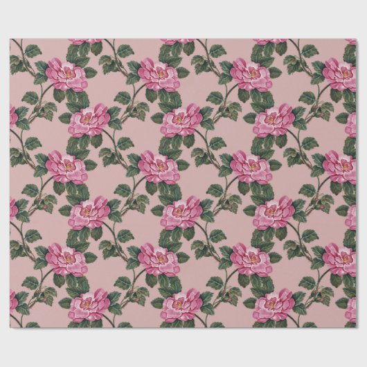 Floral patroon cadeaupapier (Vlak)