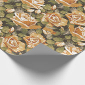 Floral patroon cadeaupapier (Hoek)