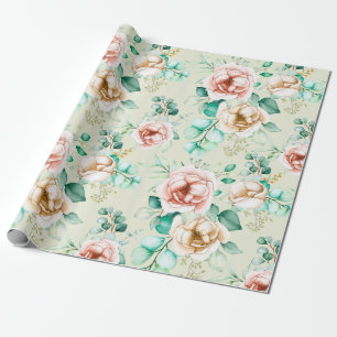 Floral patroon cadeaupapier