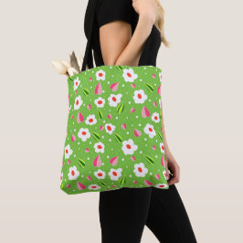 Floral patroon draagtas