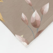 Floral patroon fleece deken (Hoek)