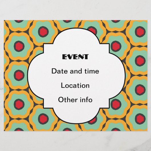 Floral patroon flyer (Voorkant)