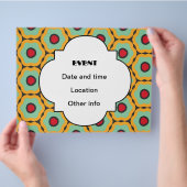 Floral patroon flyer (Hand)