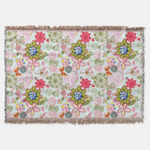 Floral patroon in retro-stijl 2 deken