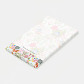 Floral patroon in retro-stijl 2 post-it® notes (Schuin)