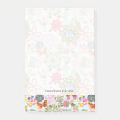 Floral patroon in retro-stijl 2 post-it® notes (Voorkant)