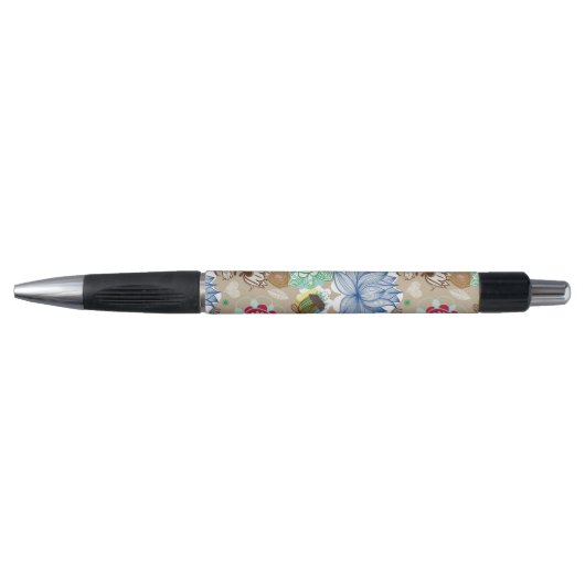 Floral patroon in retro-stijl 3 pen (Voorkant)